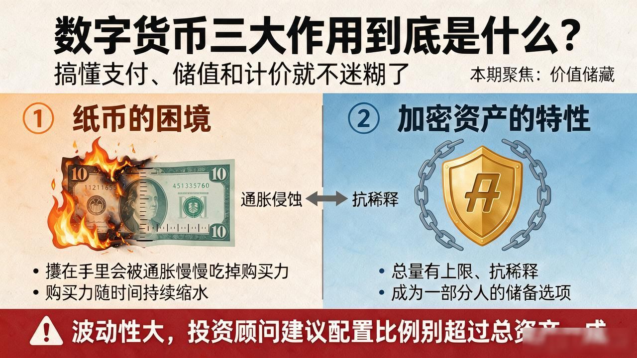 数字货币支付结算优势_数字货币三大作用是_数字货币价值储藏特性