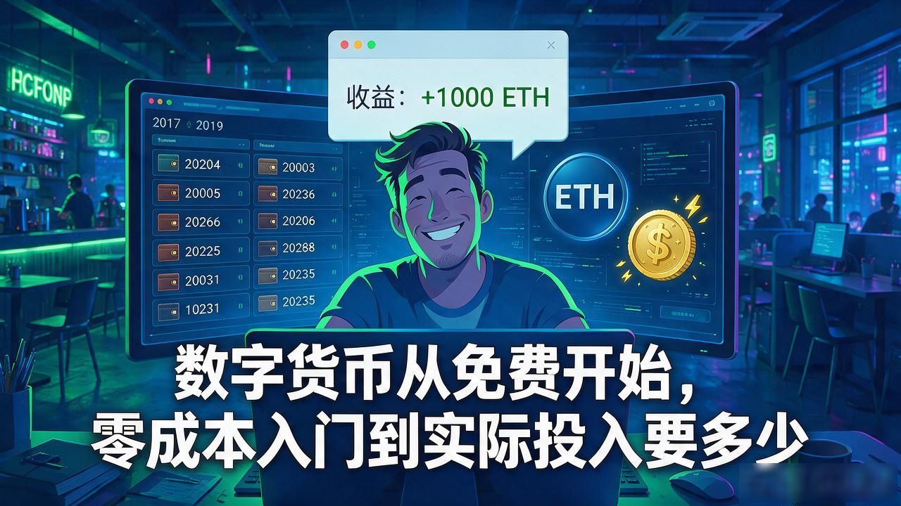 数字货币从免费开始_早期以太坊空投白嫖红利与风险_2013年比特币个人挖矿零成本入门