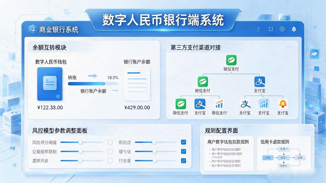 央行数字货币银行端_央行数字货币银行端_数字人民币银行系统对接