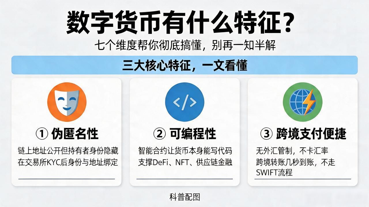 去中心化与伪匿名性区别_数字货币七大核心特征解析_数字货币的七个特征