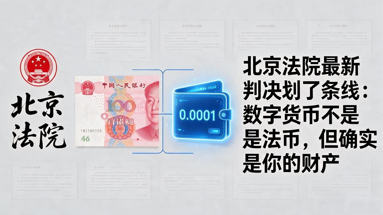 北京法院数字货币判决分析_数字货币民事财产纠纷_北京法院解释数字货币