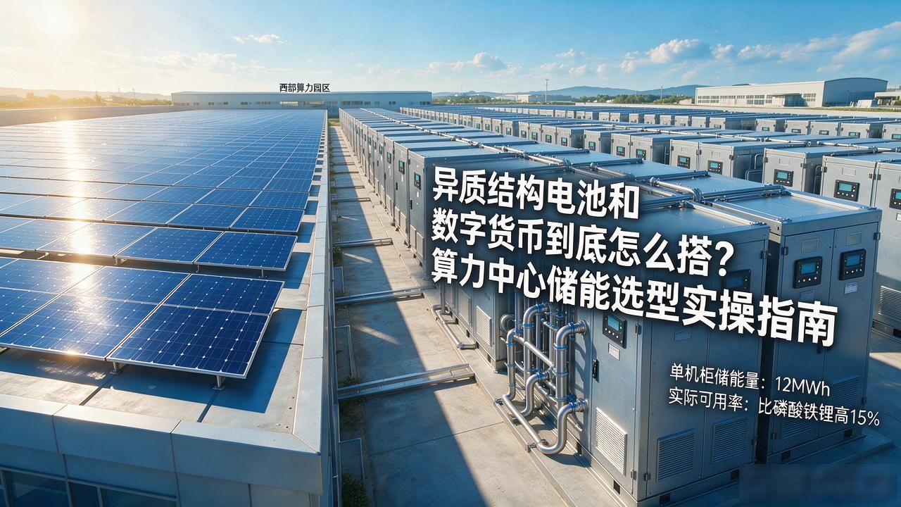 异质结构电池数字货币_异质结构电池在算力中心储能应用_数字货币算力节点长时储能解决方案