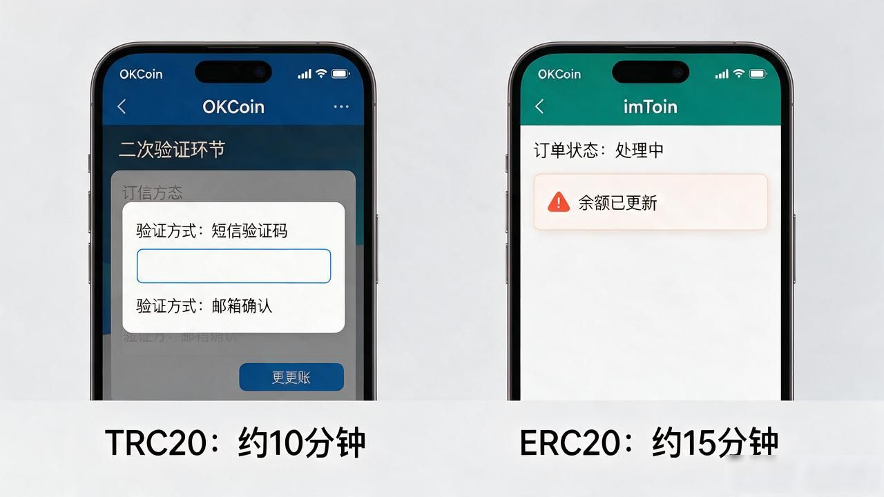 OKCoin提币到imToken教程_TRC20和ERC20链区别_okcoin怎么转imToken