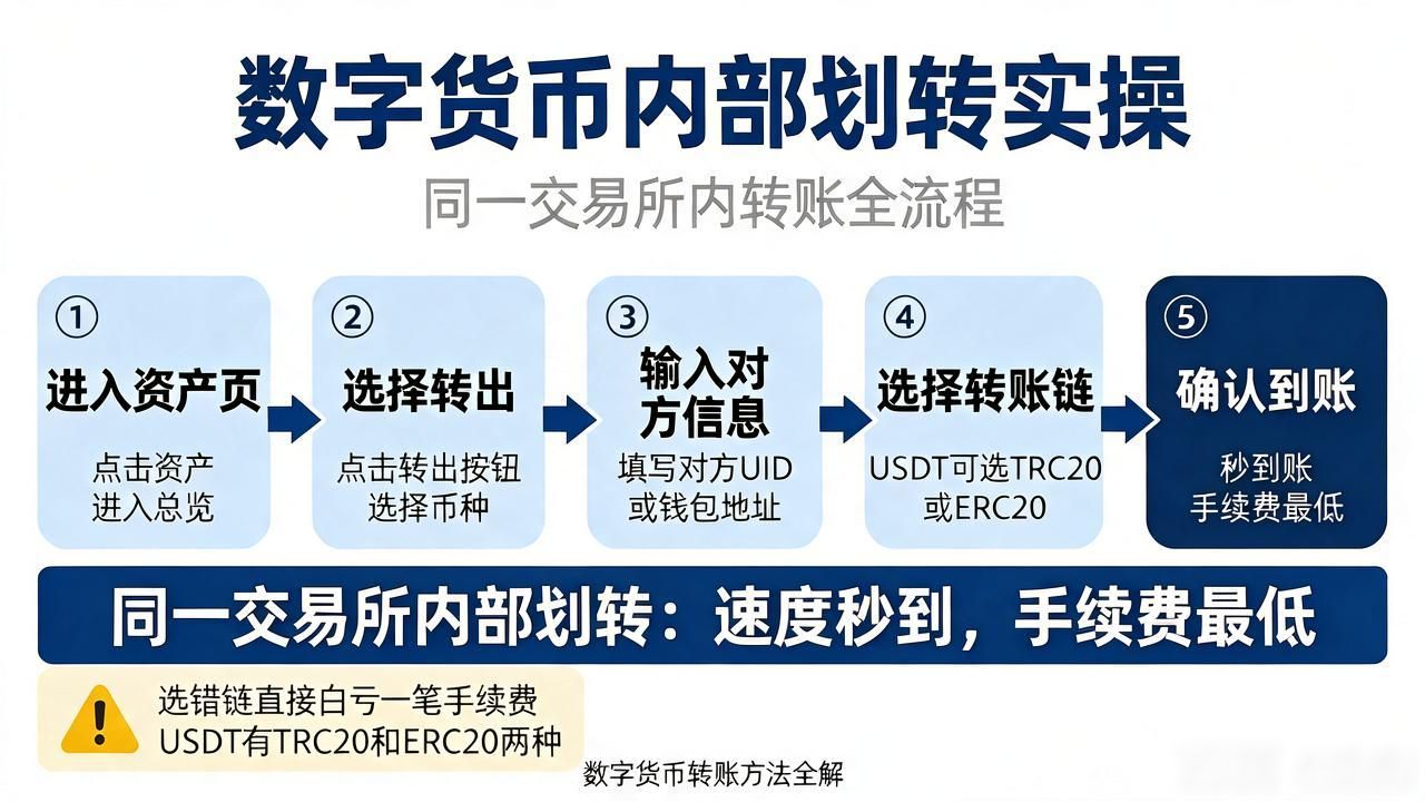 数字货币转账注意事项_交易所内部划转与跨链转账区别_数字货币转发方法