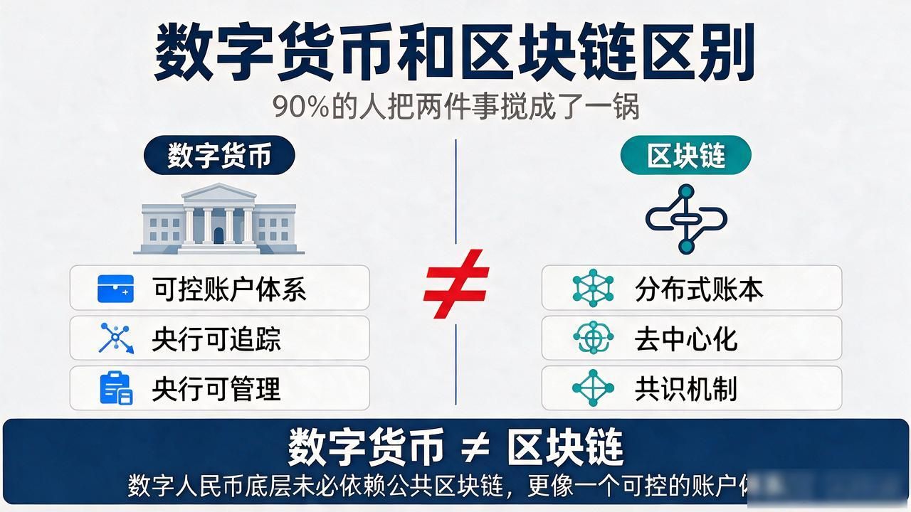 数字货币区块链区别_区块链和数字货币的区别_数字人民币是否基于区块链